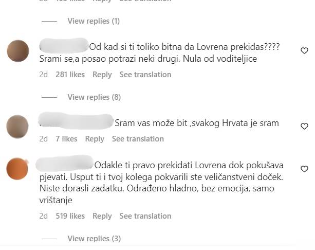 Obožavatelji Dejana Lovrena vrijeđali Ivu Šulentić