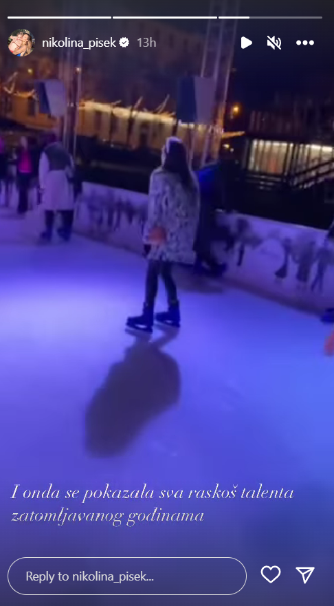 Nikolina Pišek je klizala u Ledenom parku