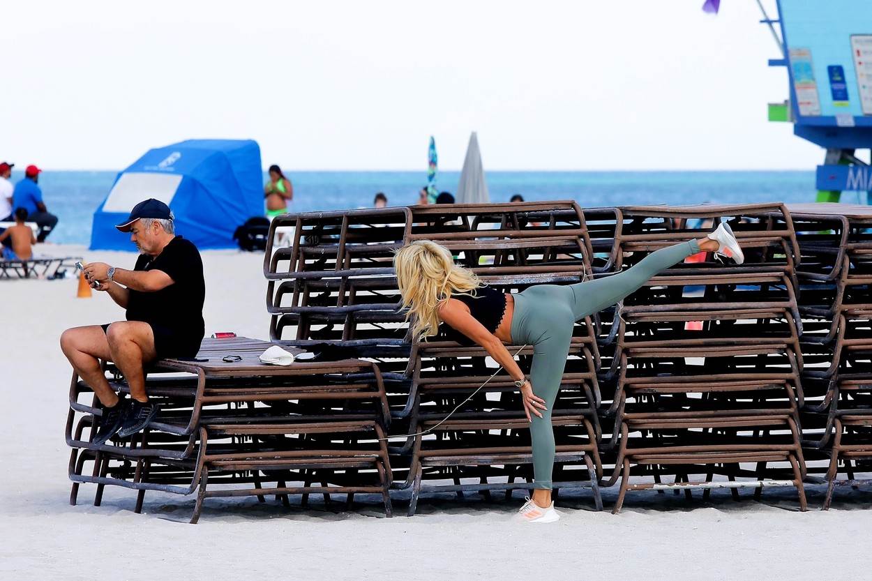 Victoria Silvstedt i Maurice Dabbah zajedno vježbali na plaži