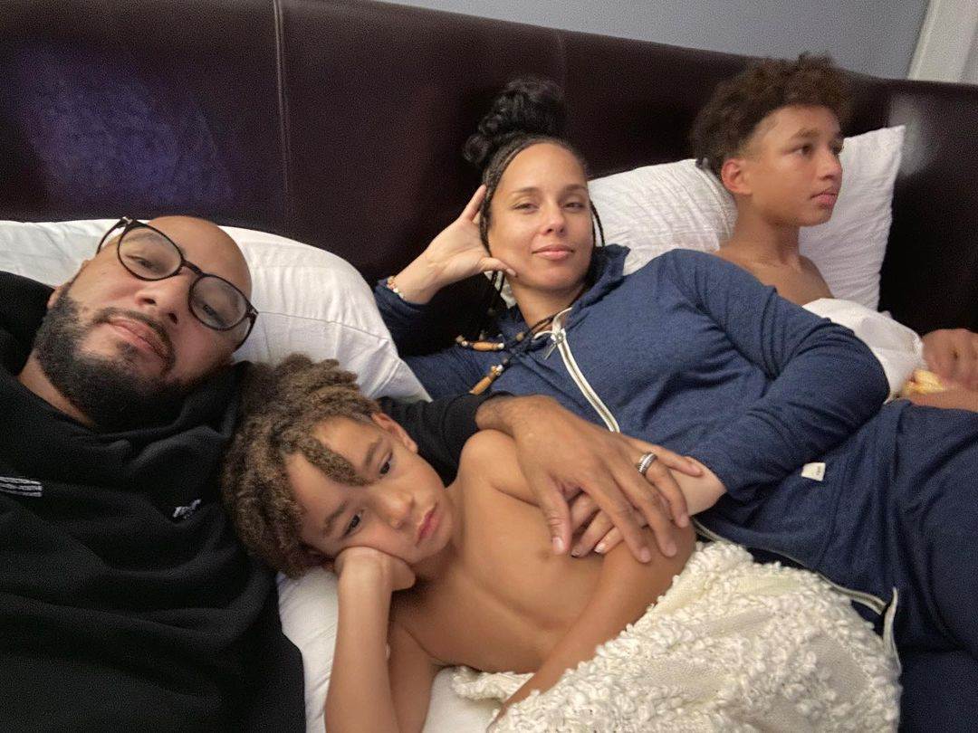 Alicia Keys s obitelji