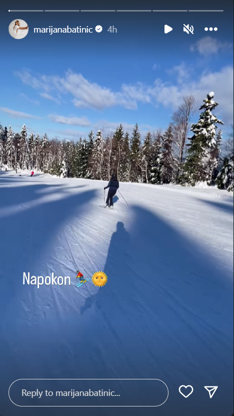 Marijana Batinić na snijegu