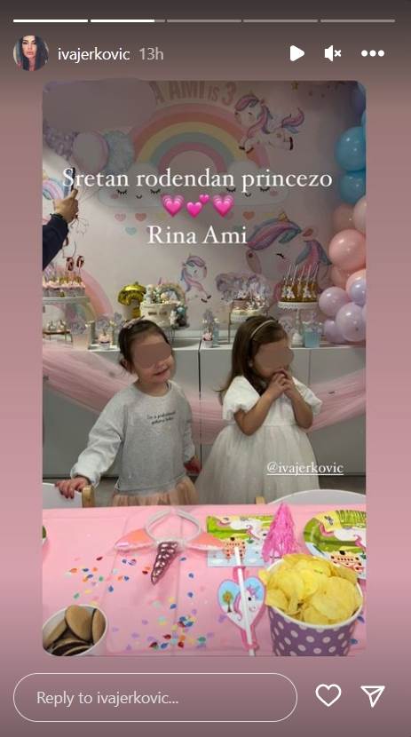 Kći Ive Jerković proslavila treći rođendan.