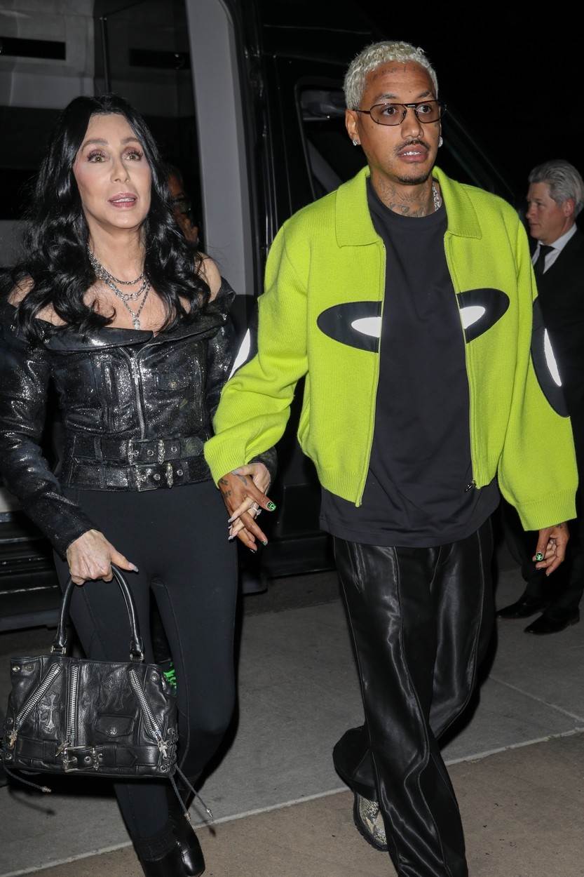 Cher i Alexander Edwards na Super Bowl partyju