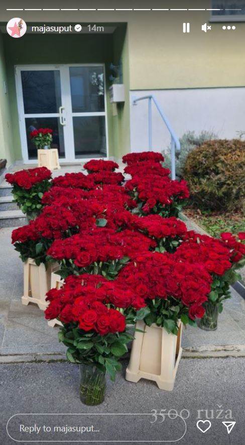 Maja Šuput dobila 3500 ruža