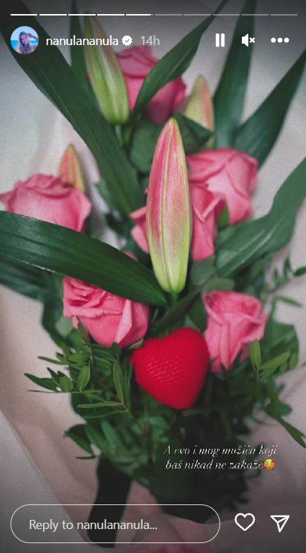 Nataša Janjić od supruga za Valentinovo dobila cvijeće