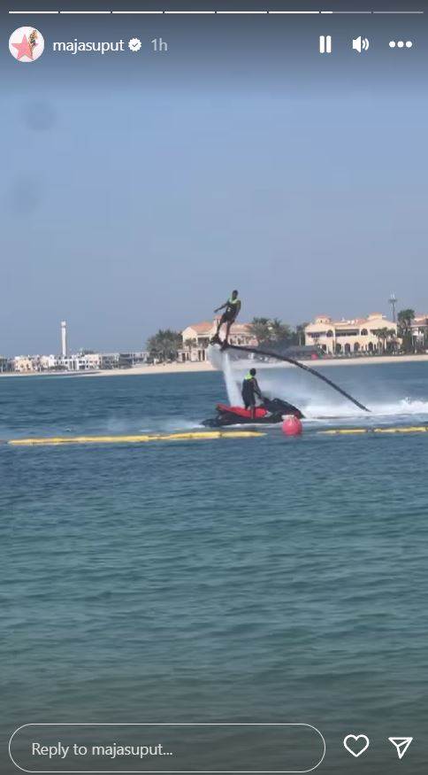 Maja Šuput snimila letenje na vodi u Dubaiju