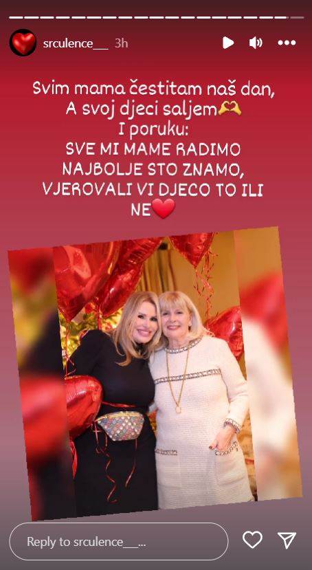 Iva Todorić čestitala je Majčin dan Vesni Todorić