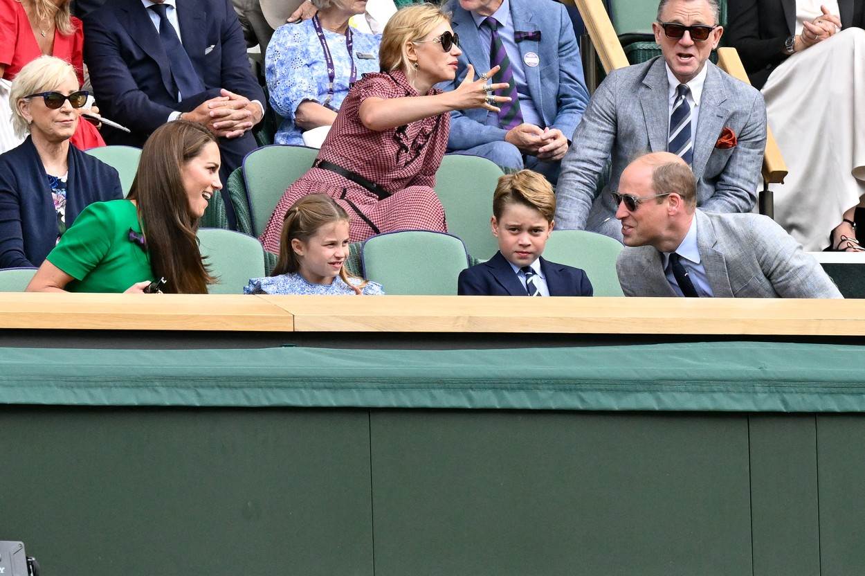 Kate Middleton, princ William, princ George i princeza Charlotte na Wimbledonu