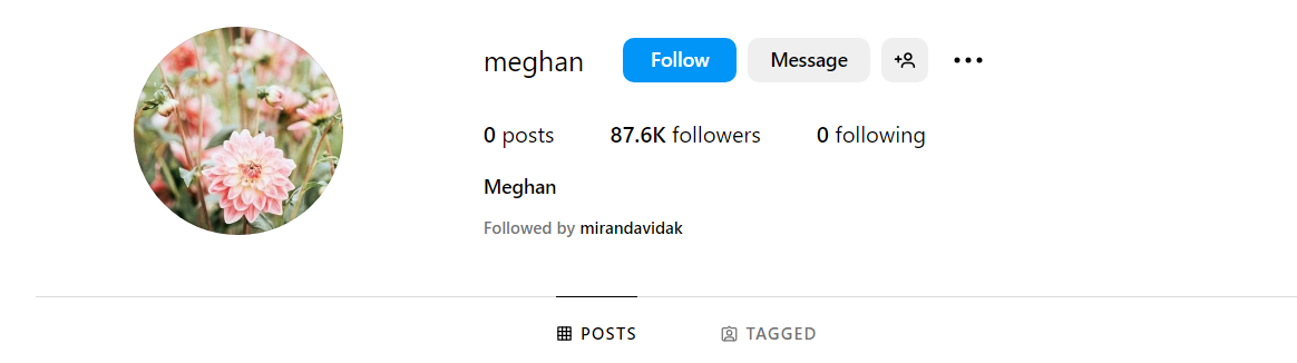 Novi Instagram profil Meghan Markle