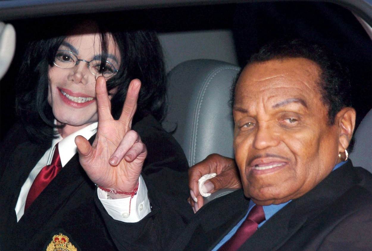 Michael Jackson i njegov otac Joe Jackson.
