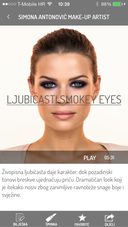 Lansirana nova aplikacija 'Make-up tutorials by Simona' 