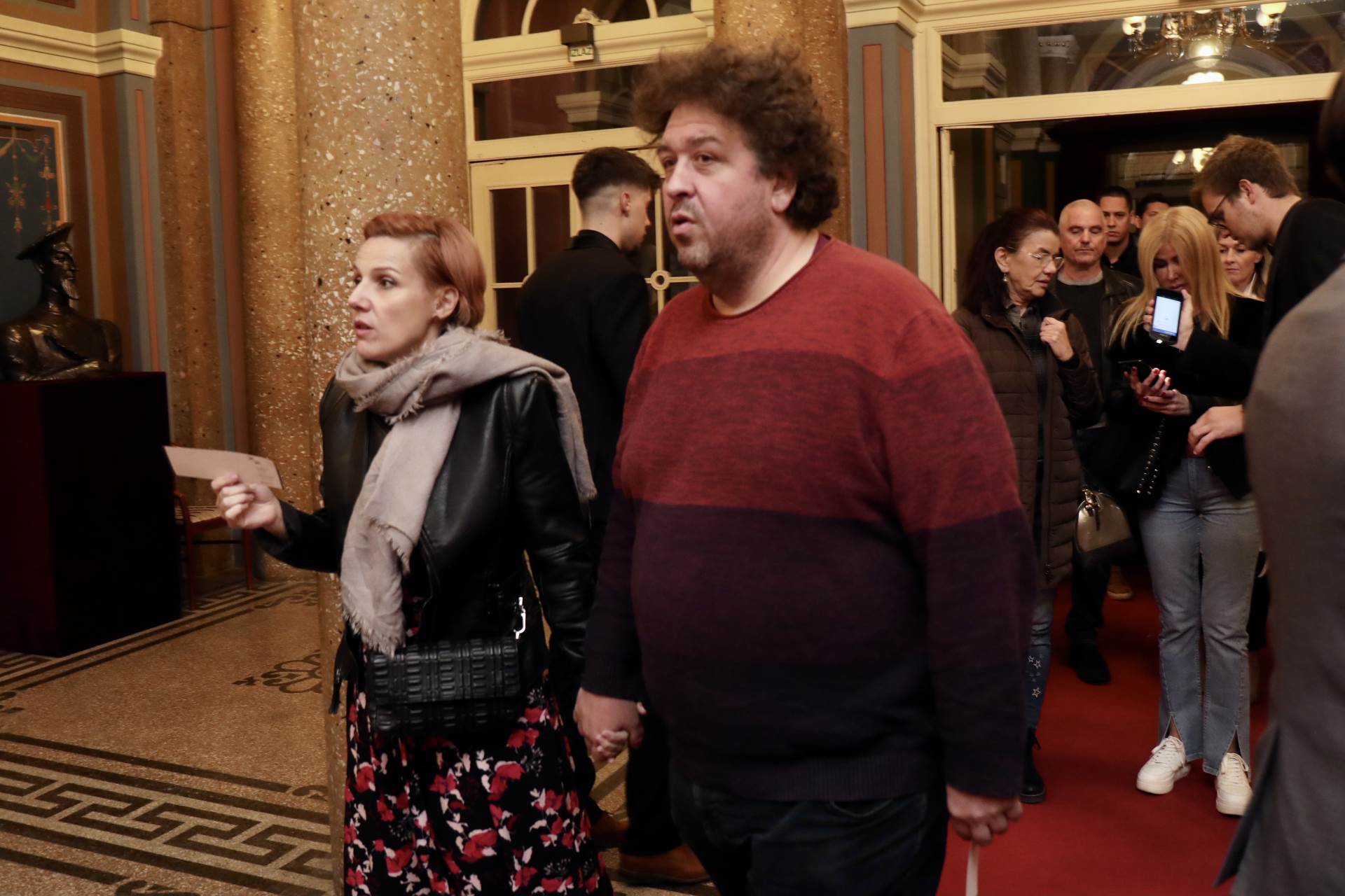 Mladen Badovinac i supruga Ana na premijeri 'Crvene vode'.