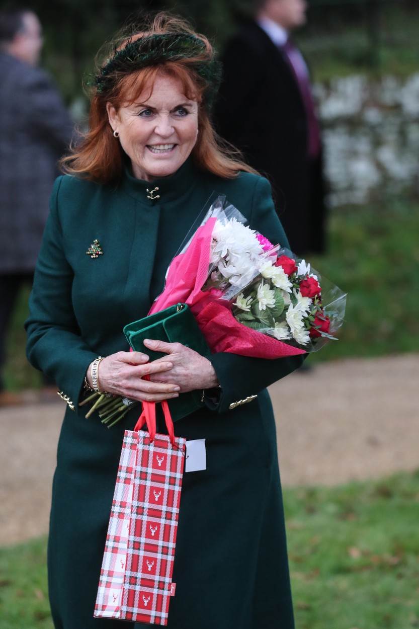 Sarah Ferguson slavila je Božić s britanskom kraljevskom obitelji