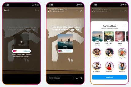 2 Add yours Music Instagram Story, Meta.jpg