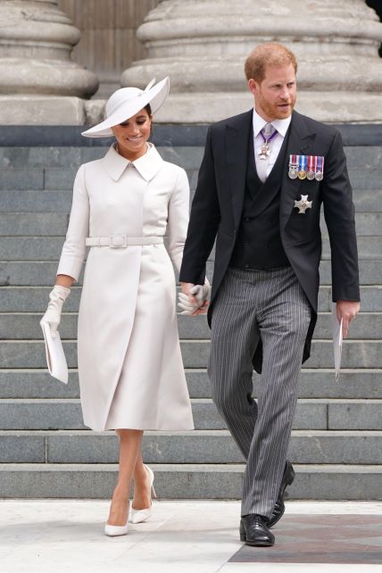 Princ Harry i Meghan Markle na platinastom jubileju kraljice Elizabete