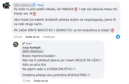 Dikan zaratio s korisnikom na Facebooku