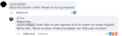 Mirjana Hrga odgovorila pratitelju