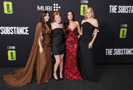 Demi Moore s kćerima Rummer, Scout i Tallulah Willis na premijeri filma 'The Substance'