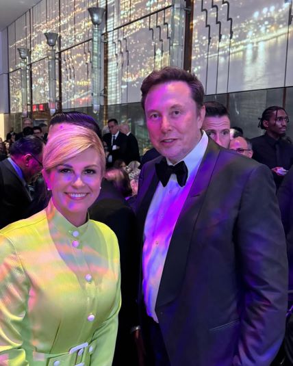 Kolinda Grabar-Kitarović i Elon Musk u New Yorku