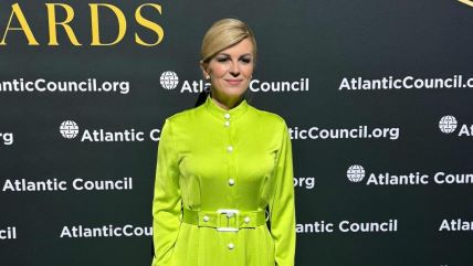 Kolinda Grabar-Kitarović u zelenoj haljini