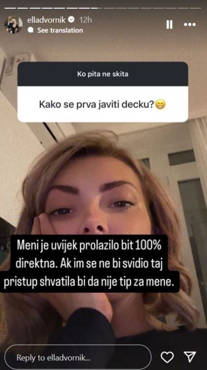 Ella Dvornik odgovarala na pitanja pratitelja