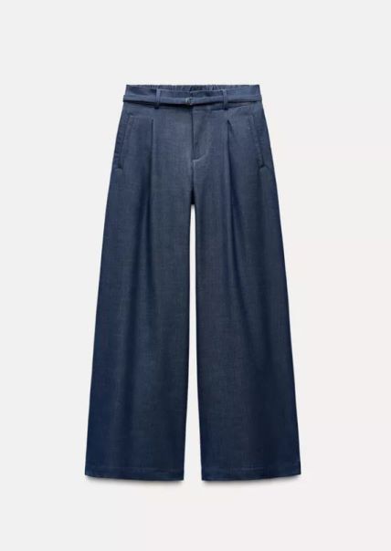 BELTED WIDE-LEG TROUSERS/ ZARA/ 27.95 EUR