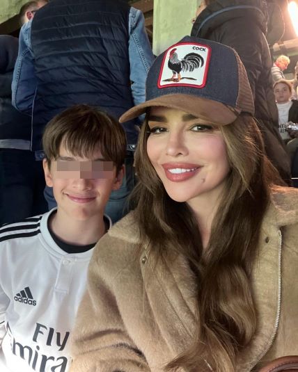 Severina sa sinom Aleksandrom na stadionu Santiago Bernabeu