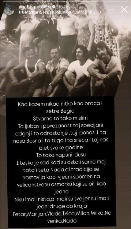 Ana Begić Tahiri o svojoj obitelji