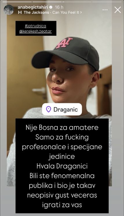 Ana Begić Tahiri je poznata hrvatska glumica