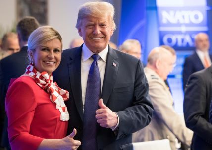 kolinda grabar kitarović, donald trump