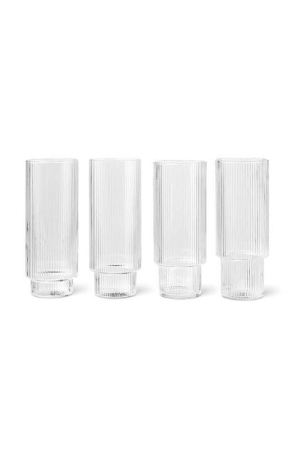 Answear Black Friday_Set čaša za koktele Ferm Living Ripple Long Drink Glasses.jpg