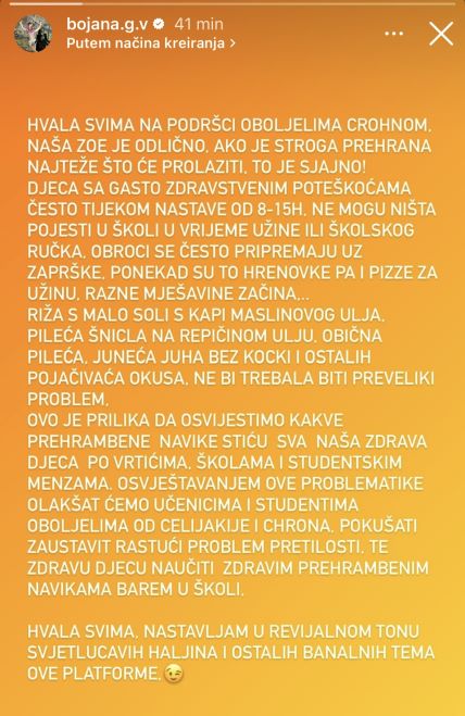 Bojana Gregorić Vejzović se oglasila nakon što je otkrila da je njenoj kćeri dijagnosticirana neizlječiva bolest