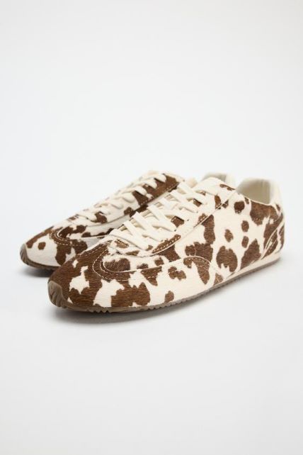 ANIMAL PRINT LEATHER TRAINERS/ZARA/22,99 EUR