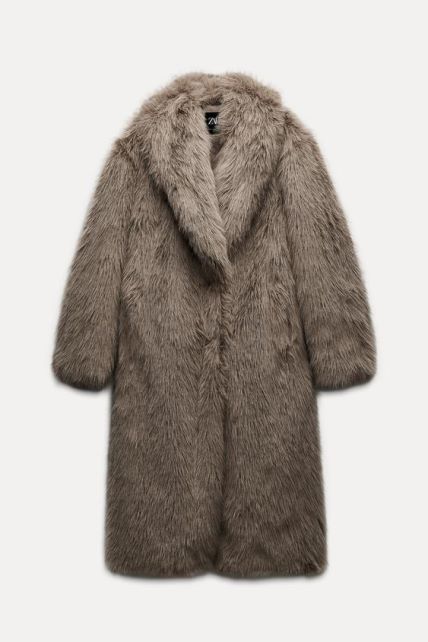 LONG FAUX FUR COAT/ZARA/29,99 EUR