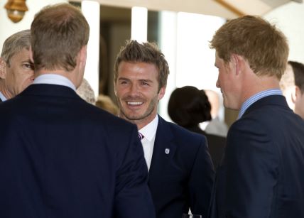 David Beckham Princ Harry Princ William