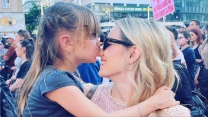 Jelena Veljača i kći Lena