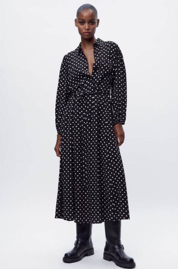 MIDI HALJINA S PRINTOM TOČKICA, Zara, 39,95 EUR/301,00 KN