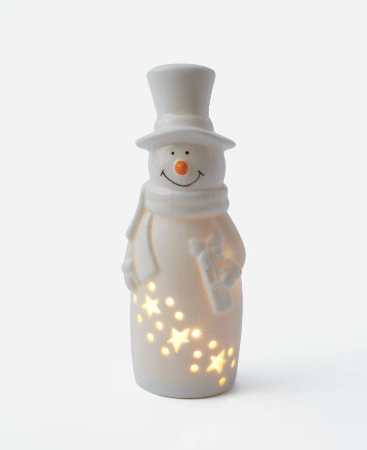 Figurica snjegovića s LED svjetlom, Pepco, 4 EUR