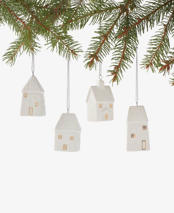 Keramičke bijele kućice, Pepco, 5 EUR