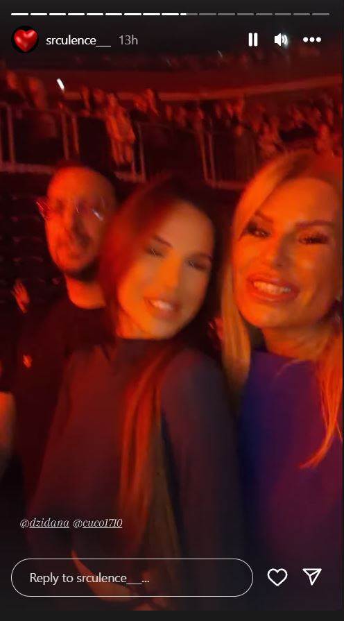 Iva Todorić na koncertu Dine Merlina