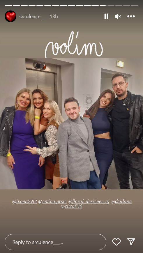 Iva Todorić na koncertu Dine Merlina