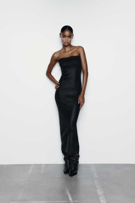 ZARA/ FOIL KNIT MIDI DRESS/ 12.99 EUR
/97.87 KN