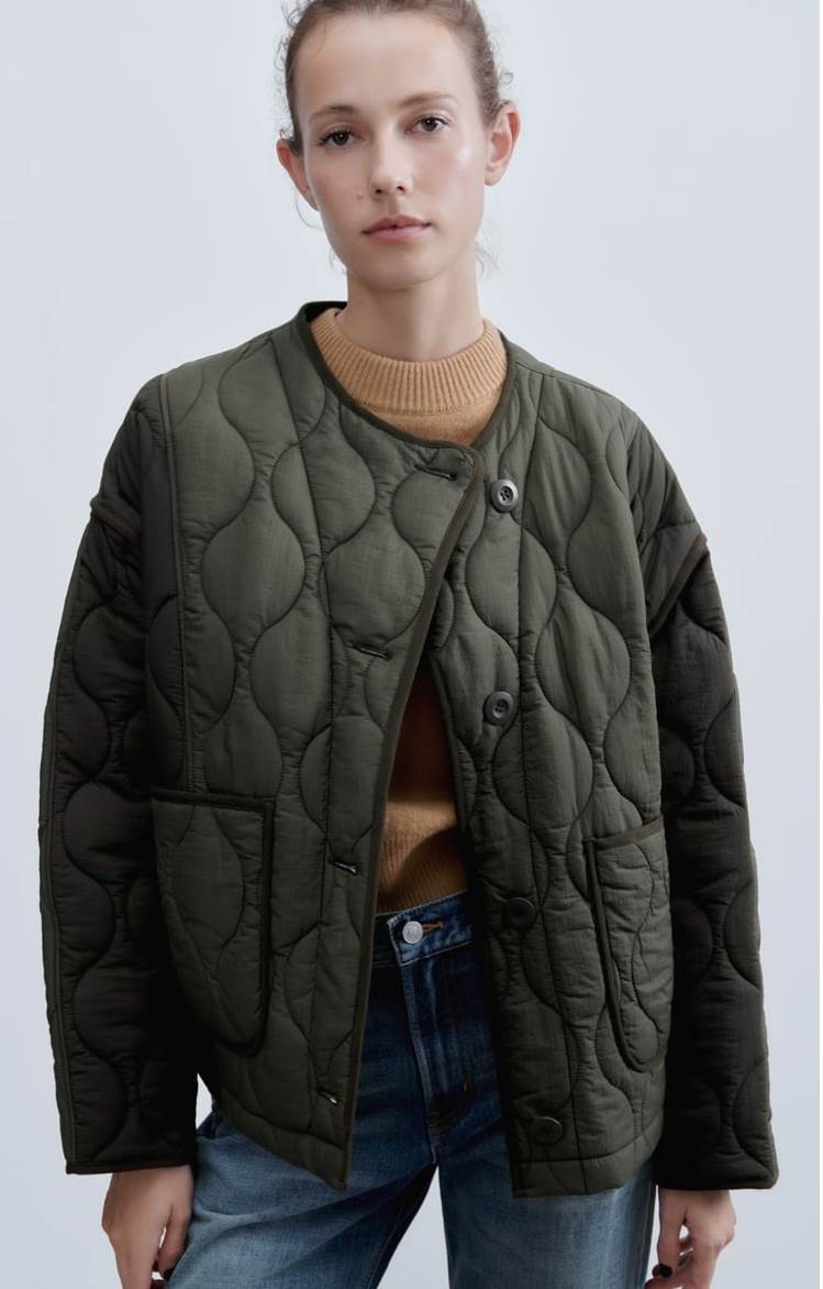 Ispunjena jakna water repellent