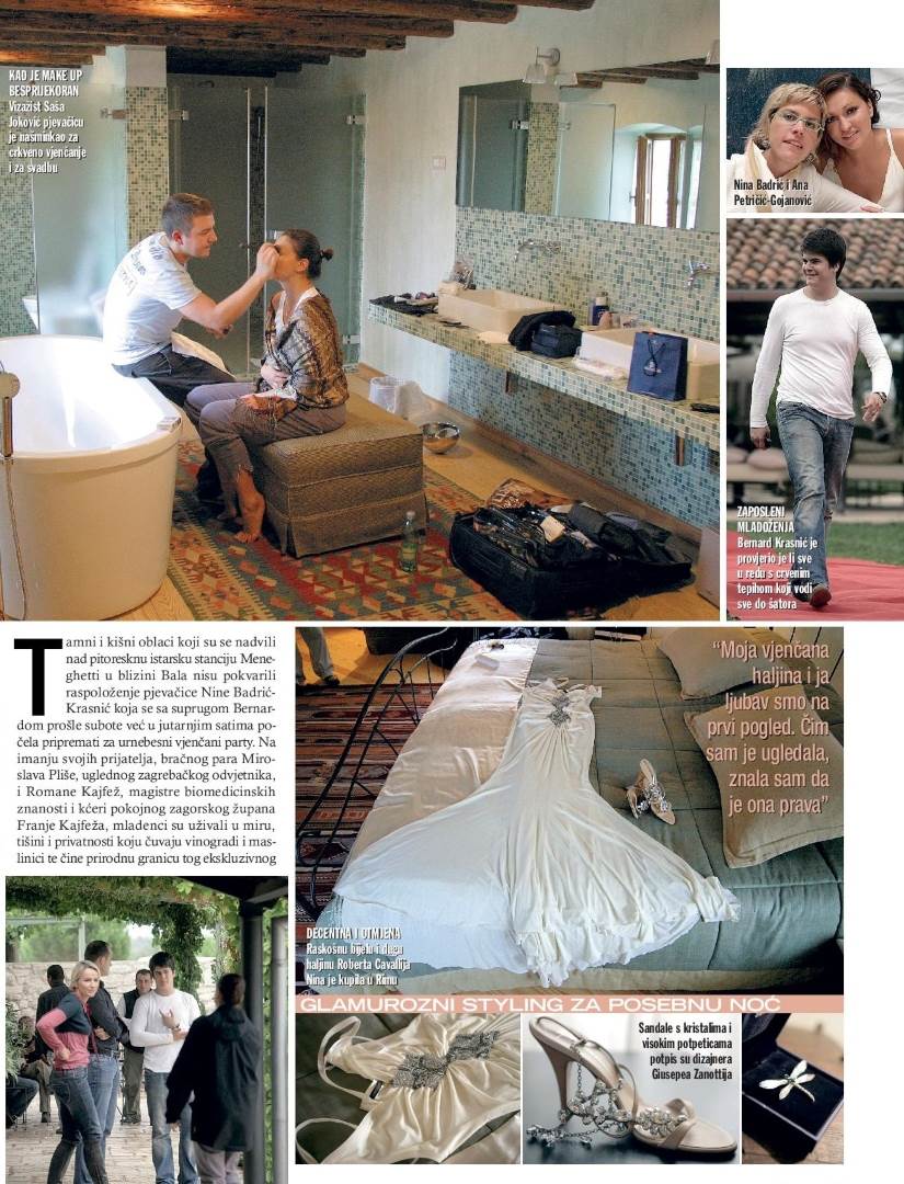 Nina Badrić vjenčala se 2008. godine za Bernarda Krasnića