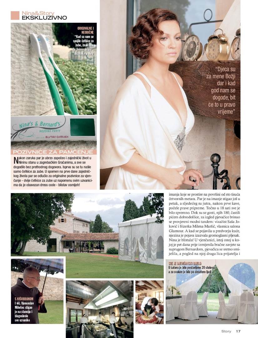 Nina Badrić vjenčala se 2008. godine za Bernarda Krasnića