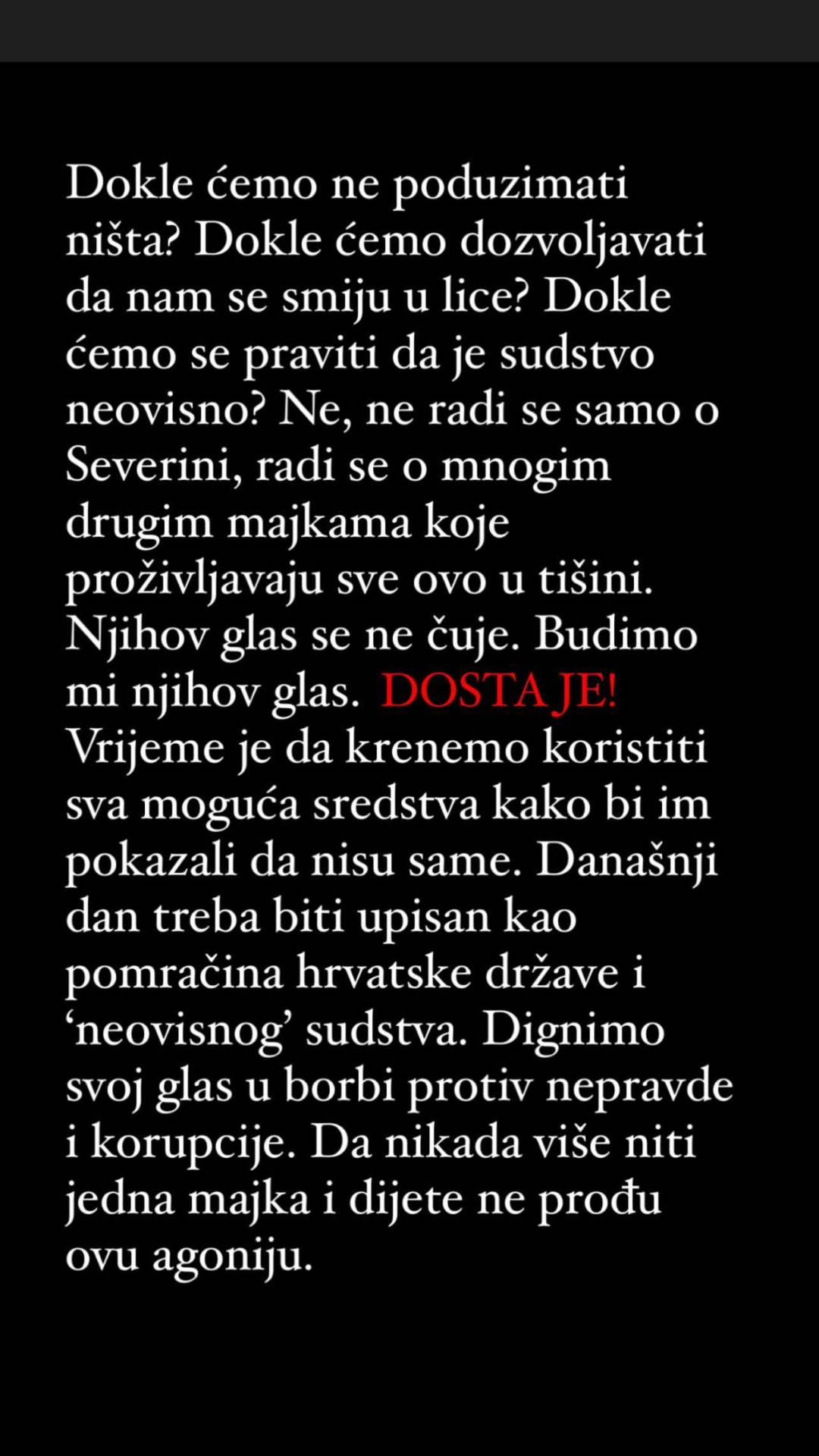 Severinina majka njezina je najveća potpora