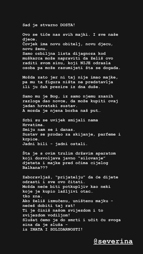 Severinina majka njezina je najveća potpora