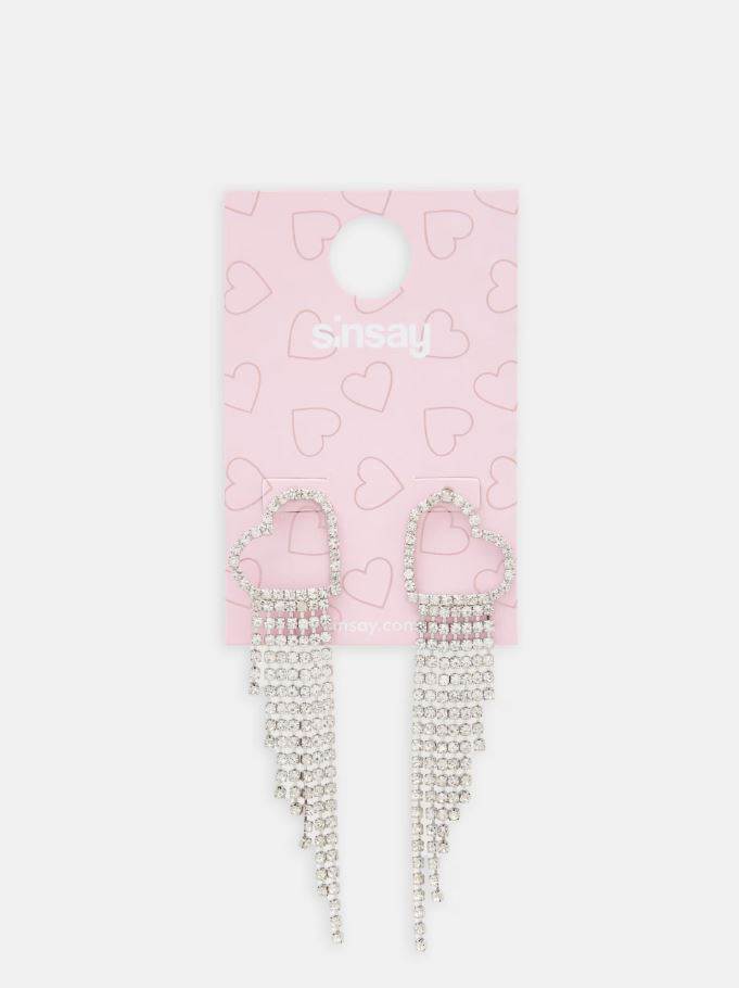 Naušnice u obliku srca/ Sinsay/ 3 EUR