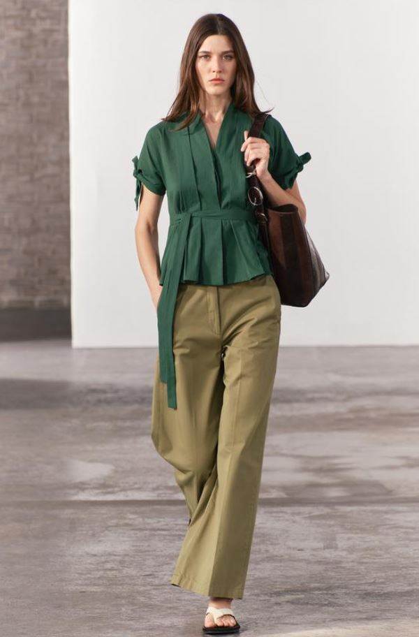 PLISIRANA KOŠULJA S POJASOM ZW COLLECTION/ ZARA/ 29,95 EUR