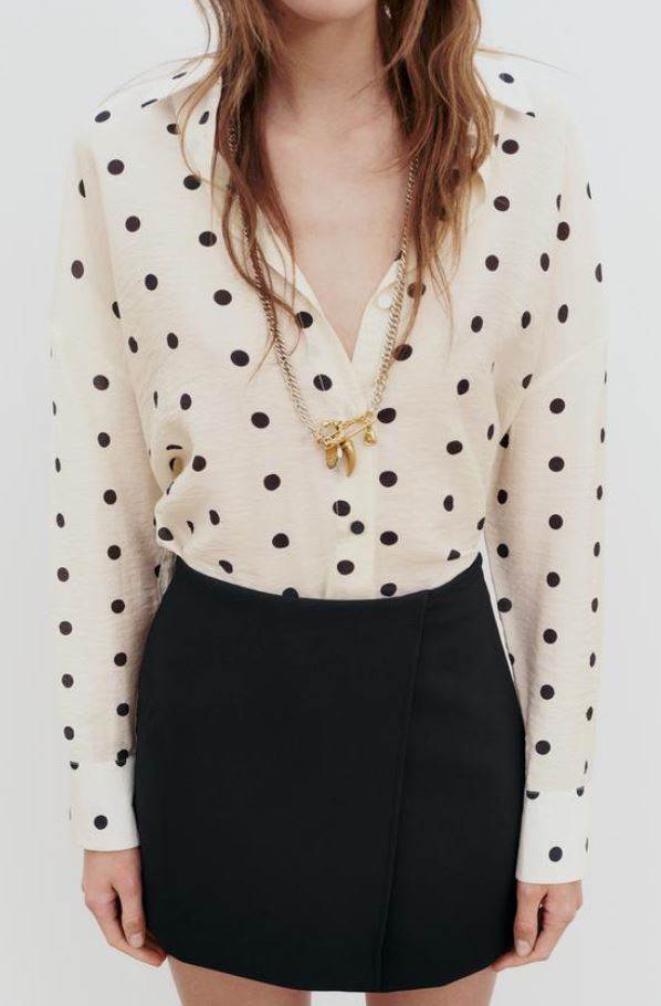 KOŠULJA S TOČKASTIM UZORKOM/ ZARA/ 22,95 EUR